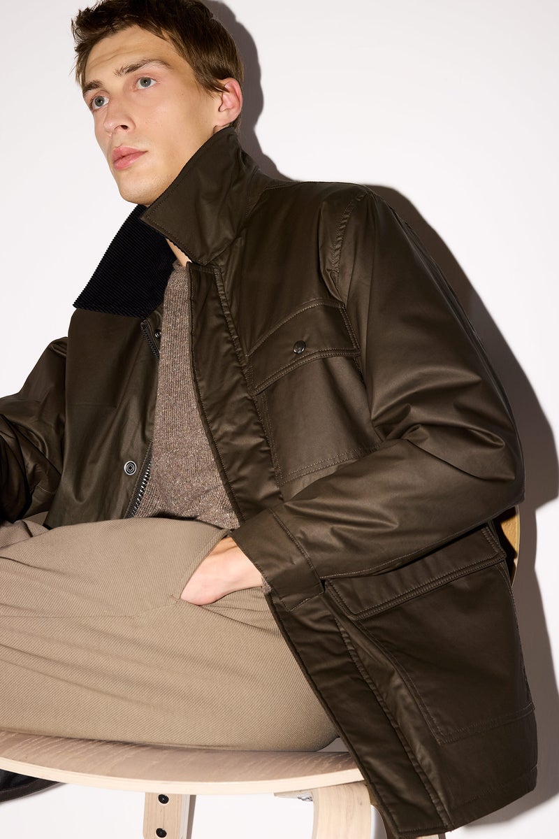 DeFacto Brown Man Relax Fit Puffer Jacket Casual - Image 1